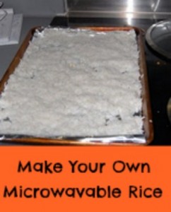 Make your own microwavable rice