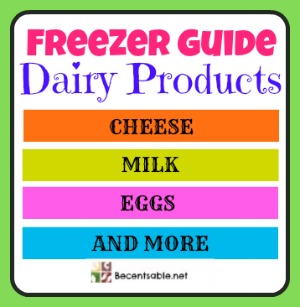 FREEZER GUIDE DAIRY