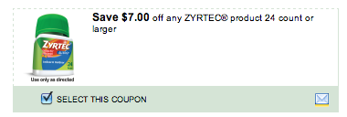 Zyrtec Coupon