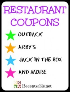 restaurant coupons