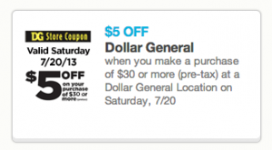 Dollar General Coupon