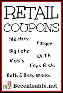 Retail Coupons