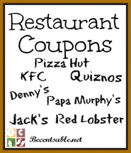 Restaurant Coupons