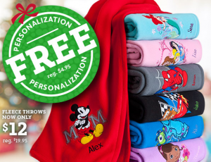 Disney Store Free Personalization Code