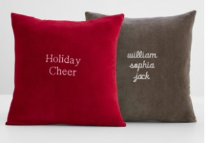 Red Envelope: Velvet + Linen Throw Pillows