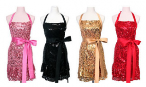 Domestic Glitz: Sequin Aprons