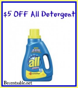 All Laundry Detergent Coupon