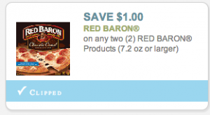 Red Baron Pizza Coupon