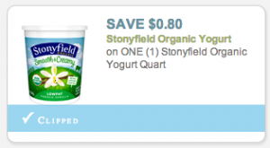 Stonyfield Coupon