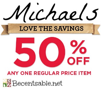 Michaels Coupons: 50% Off Printable Coupon