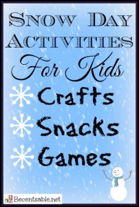 Snow Day Activities For Kids