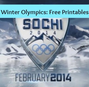 Winter Olympics 2014 Free Printables