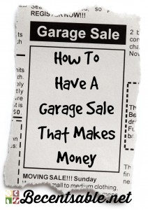 Garage Sale Tips