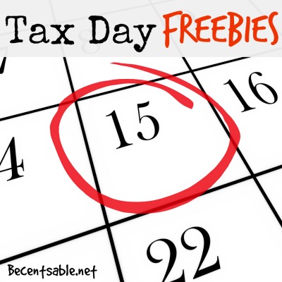 Tax Day Freebies