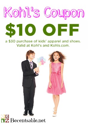 Kohl's printable Coupon