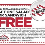 B1G1 Free at TGI Friday’s