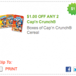 New Coupons (Cap’n Crunch, Lawry’s & More)