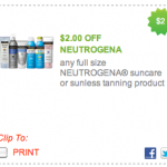 Neutrogena Suncreen for $.99