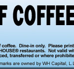 Waffle House-Free Coffee