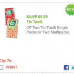 New Tic Tac Coupon