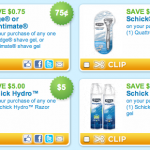 Schick Coupons=FREE