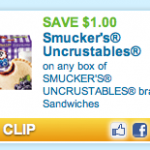 $1 off Smucker’s Uncrustables