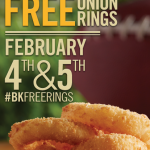 Burger King: Free Onion Rings