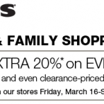 Kohl’s: 20% off Coupon