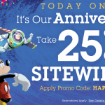 The Disney Store: 25% off