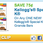 Special K Bars – Coupon and $.75 Deal