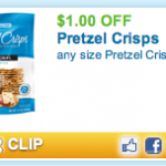Pretzel Crisps – Coupon and $0.99 Deal