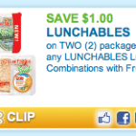 Lunchables – $1 off Coupon