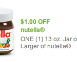 Nutella – $1 off Coupon and Deal