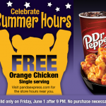 Panda Express – FREE Orange Chicken