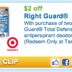 Right Guard Coupons and Target Deal