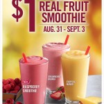 Burger King: $1 Real Fruit Smoothies