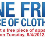 Sears Outlet: One Free Piece of Apparel (9/4 Only)