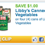 $1 off Libby’s Canned Vegetables