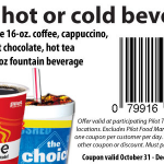 Pilot & Flying J: Free Beverage