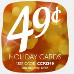 $.49 Holiday Cards With Stamps