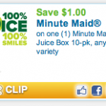 $1 Off Minute Maid Juice Boxes