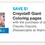 $1 Off Crayola Giant Coloring Books