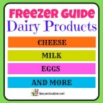 Freezer Guide: Cheese, Milk, Yogurt And More