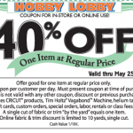 Hobby Lobby, Michaels And Joann’s: New Coupons