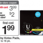 Kotex Coupons: $.99 At Walgreens