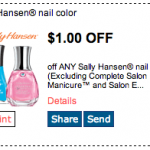 Sally Hansen Nail Polish Coupon: FREE At Dollar Tree