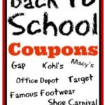 Back To School Printable Coupons