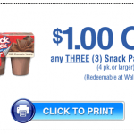 Snack Pack Coupon: $.67 At WalMart