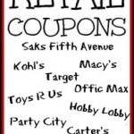 Retail Coupons: Kohl’s, Macy’s, Saks Fifth Avenue, Target And More