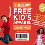 Sears Outlet: Free Kid’s Clothes (10/1)